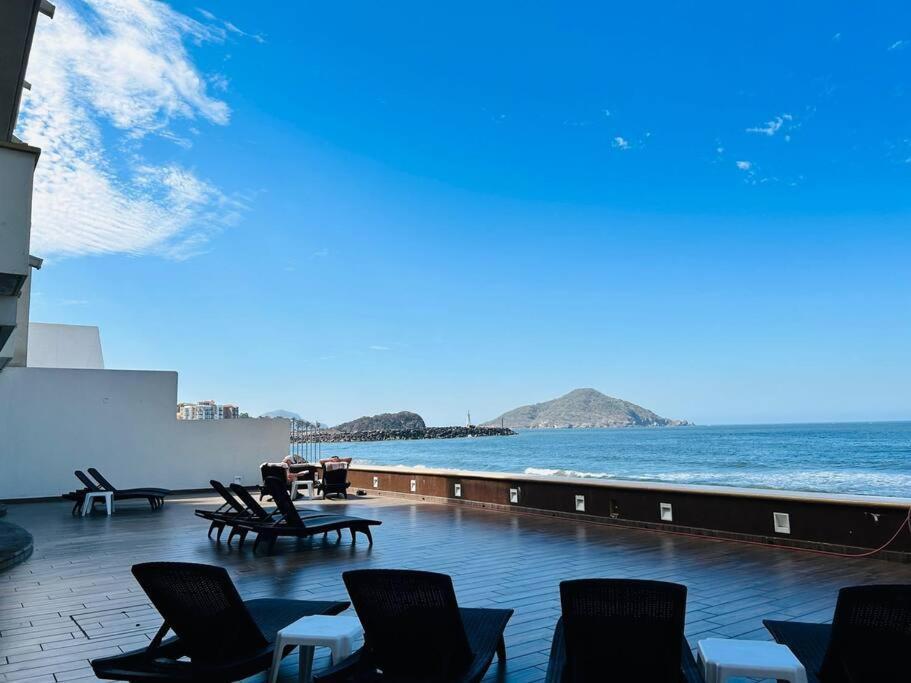 Depa Frente A La Playa By G P S Rentas Apartment Mazatlan Bagian luar foto